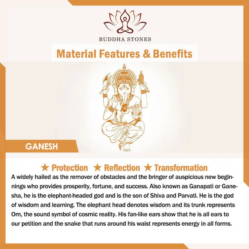 Fortune Jewel Ganesh Elephant Stainless Steel Protection Necklace Pendant Fortune Jewel