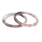 Fortune Jewel Purple Golden Silk Jade Wealth Bracelet Bangle