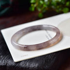 Fortune Jewel Purple Golden Silk Jade Wealth Bracelet Bangle