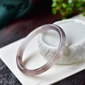 Fortune Jewel Purple Golden Silk Jade Wealth Bracelet Bangle