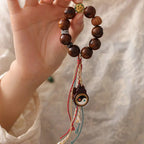 Fortune Jewel Tibet Lightning Struck Jujube Wood Yin Yang Luck Bracelet Fortune Jewel