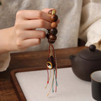 Fortune Jewel Tibet Lightning Struck Jujube Wood Yin Yang Luck Bracelet Fortune Jewel