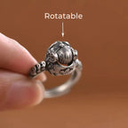 Fortune Jewel Lucky FengShui PiXiu Copper Coin Rotatable Ring Fortune Jewel