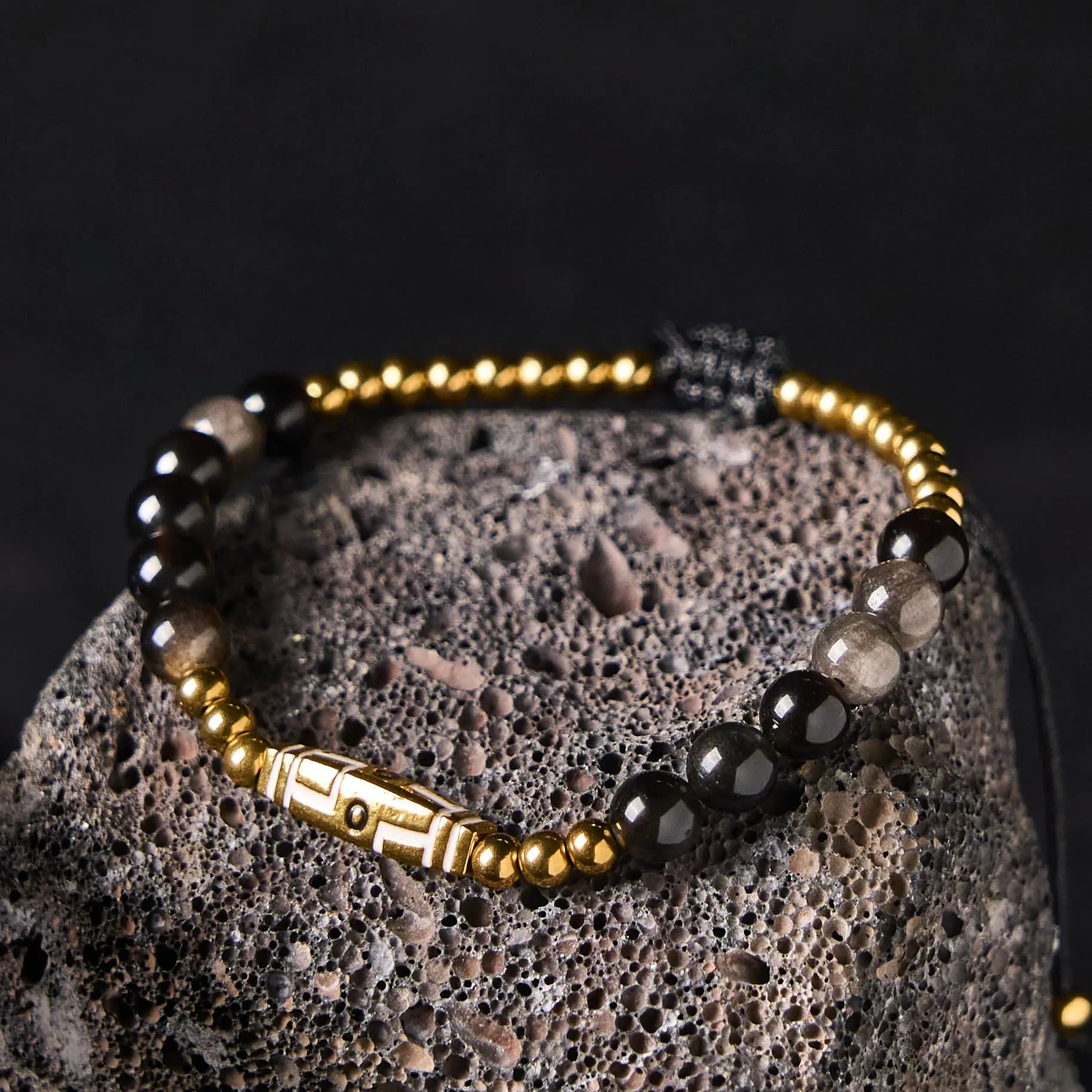 Fortune Jewel Cute Bone Pattern Tiger Eye Courage Beads Bracelet Fortune Jewel