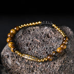 Fortune Jewel Cute Bone Pattern Tiger Eye Courage Beads Bracelet Fortune Jewel