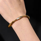 Fortune Jewel Cute Bone Pattern Tiger Eye Courage Beads Bracelet Fortune Jewel