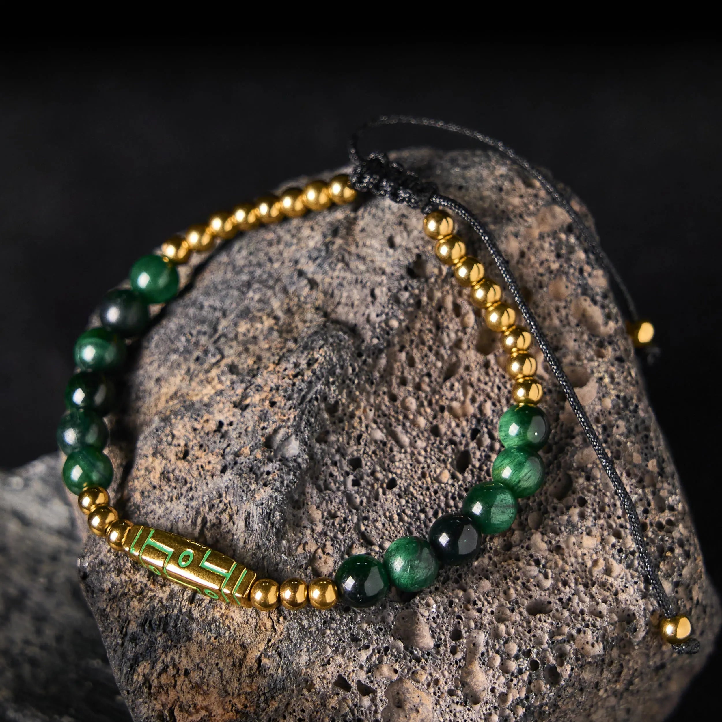 Fortune Jewel Cute Bone Pattern Tiger Eye Courage Beads Bracelet Fortune Jewel