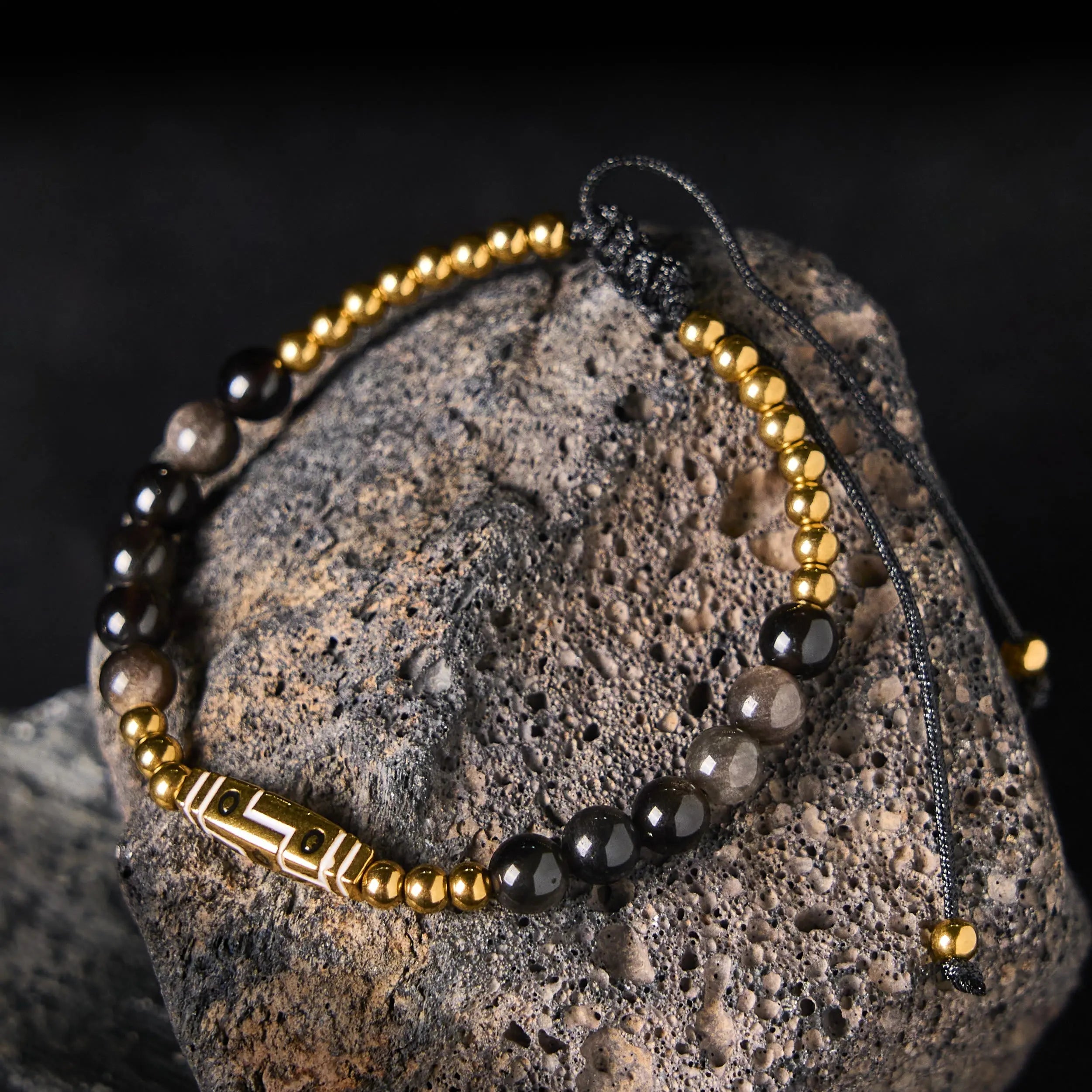 Fortune Jewel Cute Bone Pattern Tiger Eye Courage Beads Bracelet Fortune Jewel