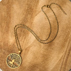 Fortune Jewel The Tree Of Life Titanium Steel Enlightenment Necklace Pendant Fortune Jewel