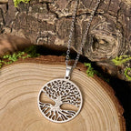 Fortune Jewel The Tree Of Life Titanium Steel Enlightenment Necklace Pendant Fortune Jewel