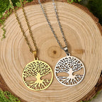 Fortune Jewel The Tree Of Life Titanium Steel Enlightenment Necklace Pendant Fortune Jewel