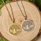Fortune Jewel The Tree Of Life Titanium Steel Enlightenment Necklace Pendant Fortune Jewel
