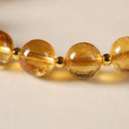 Fortune Jewel Natural Citrine Fu Character Lucky Beast Prosperity Bracelet Fortune Jewel