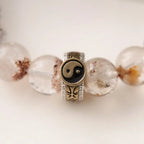 Fortune Jewel Lightning Struck Wood Red Phantom Yin Yang Protection Bracelet Fortune Jewel