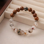 Fortune Jewel Lightning Struck Wood Red Phantom Yin Yang Protection Bracelet Fortune Jewel