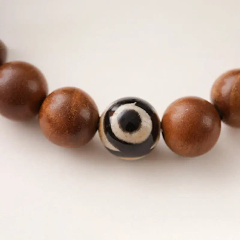 Fortune Jewel Lightning Struck Wood Red Phantom Yin Yang Protection Bracelet Fortune Jewel