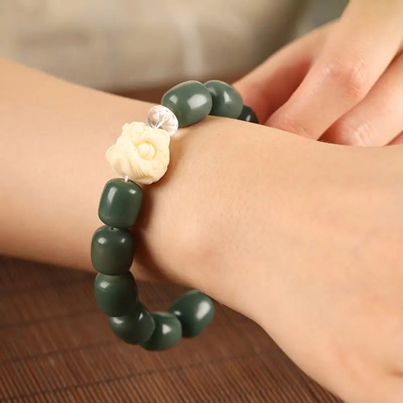 Fortune Jewel Bodhi Seed Om Mani Padme Hum Lion Head Peace Bracelet Fortune Jewel