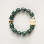 Fortune Jewel Bodhi Seed Om Mani Padme Hum Lion Head Peace Bracelet Fortune Jewel