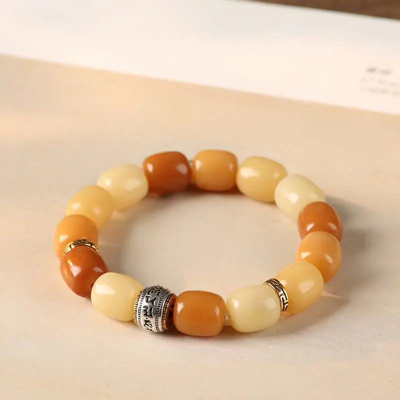 Fortune Jewel Bodhi Seed Om Mani Padme Hum Lion Head Peace Bracelet Fortune Jewel