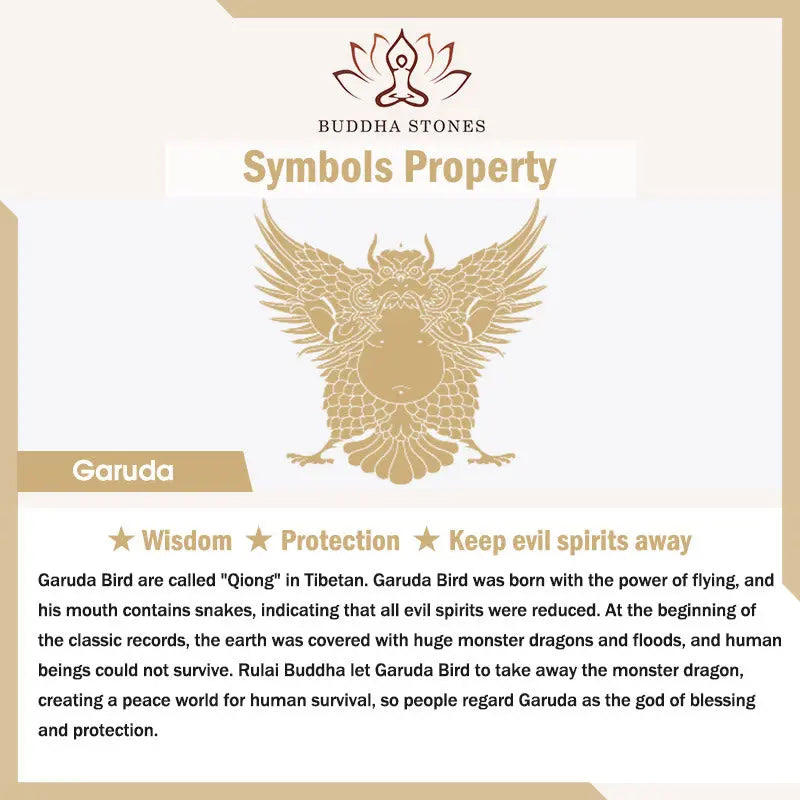 Buddha Stones Bodhi Seed Hammered Copper Brass Garuda Wisdom Bracelet Fortune Jewel