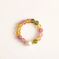 Fortune Jewel Natural Tourmaline Lucky Pearl Pixiu Amber Positive Love Ring Fortune Jewel