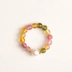 Fortune Jewel Natural Tourmaline Lucky Pearl Pixiu Amber Positive Love Ring Fortune Jewel