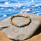 Fortune Jewel Natural Colorful Emperor Stone Oval Square Beads Anti-stress Bracelet Fortune Jewel
