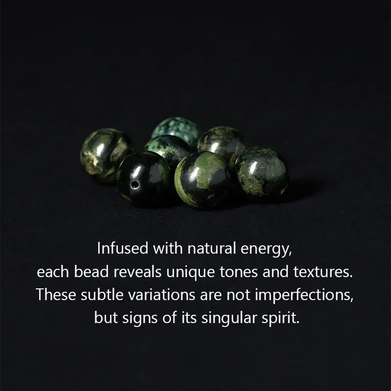 Fortune Jewel Natural Grey Jasper Kambamba Jasper Om Mani Padme Hum Formless Buddha Healing Bracelet Fortune Jewel