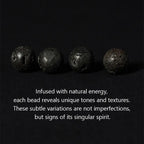 Fortune Jewel Natural Lava Rock Om Mani Padme Hum Dorje Vajra Healing Bracelet Fortune Jewel