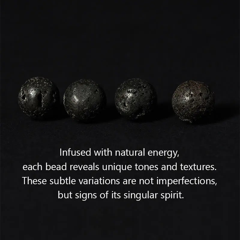 Fortune Jewel Silver Sheen Obsidian Lava Rock Grey Jasper Om Mani Padme Hum Vajra Soothing Bracelet Fortune Jewel