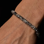 Fortune Jewel Small Black Obsidian Green Aventurine Grey Jasper Tiger Eye Strength Rope Bracelet Fortune Jewel
