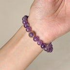 Fortune Jewel Natural Amethyst Beads Balance Relieves Stress Buckle Bracelet Fortune Jewel