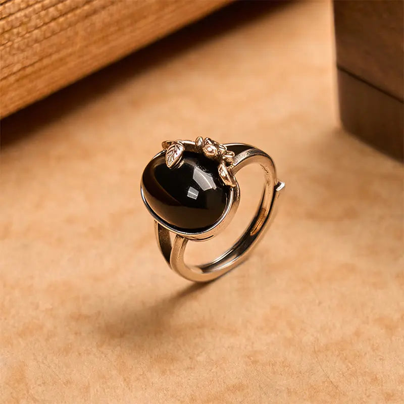Fortune Jewel Copper Rose Flower Adjustable Self Care Ring Fortune Jewel