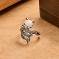 Fortune Jewel Copper Fox Head Open Healing Ring Fortune Jewel
