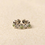 Fortune Jewel Jade South Red Agate Copper Coin Prosperity Luck Open Ring Fortune Jewel