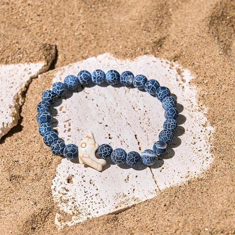 Fortune Jewel Natural Various Stones Dolphin Spiritual Balance Bracelet Fortune Jewel