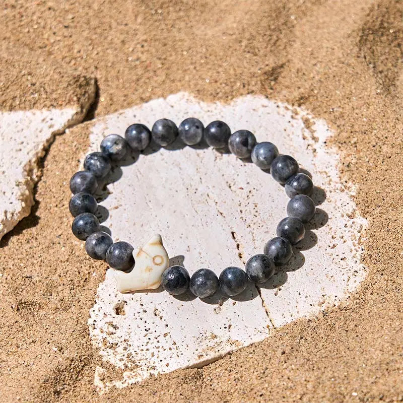 Fortune Jewel Natural Various Stones Dolphin Spiritual Balance Bracelet Fortune Jewel