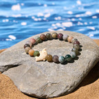 Fortune Jewel Natural Various Stones Dolphin Spiritual Balance Bracelet Fortune Jewel