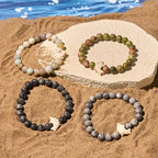Fortune Jewel Natural Various Stones Dolphin Spiritual Balance Bracelet Fortune Jewel