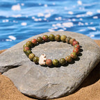 Fortune Jewel Natural Various Stones Elephant Spiritual Strength Bracelet Fortune Jewel