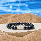 Fortune Jewel Natural Agate Stone Shark Wisdom Bracelet Fortune Jewel