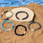 Fortune Jewel Natural Agate Stone Shark Wisdom Bracelet Fortune Jewel