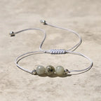 Fortune Jewel Natural Labradorite Bead Rope Healing Bracelet Fortune Jewel