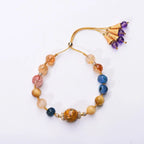 Fortune Jewel Tibetan Lacquer Bead Hand-woven Various Crystals Power  Bracelet Fortune Jewel