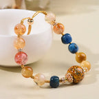 Fortune Jewel Tibetan Lacquer Bead Hand-woven Various Crystals Power  Bracelet Fortune Jewel