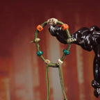 Fortune Jewel Tibetan Dragon Pattern Dice Handmade Rope Bracelet Fortune Jewel