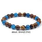 Fortune Jewel Apatite Tiger Eye Spacer Beads Motivation Bracelet Fortune Jewel