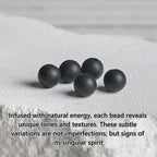 Fortune Jewel Natural Frosted Black Onyx Square Lava Rock Fortune Bracelet Fortune Jewel