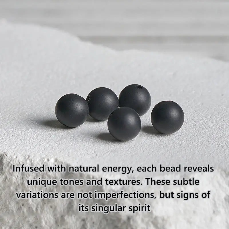 Fortune Jewel Natural Frosted Black Onyx Picture Jasper Fortune Bracelet Fortune Jewel