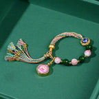 Fortune Jewel Tibet Evil Eye Nine Tailed Fox Thangka Keep Away Evil Spirits String Bracelet Fortune Jewel